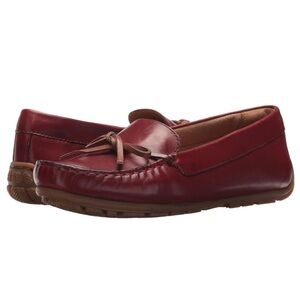 CLARKS | Dameo Swing Red Leather Loafers NWT